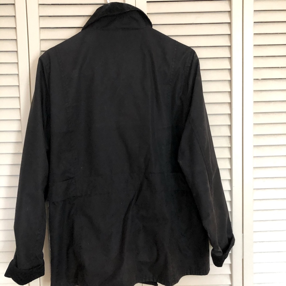 Barbour black women jacket.